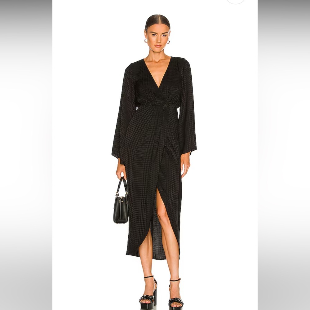 House of Harlow 1960, Gisela Dress, Black Midi, Size S